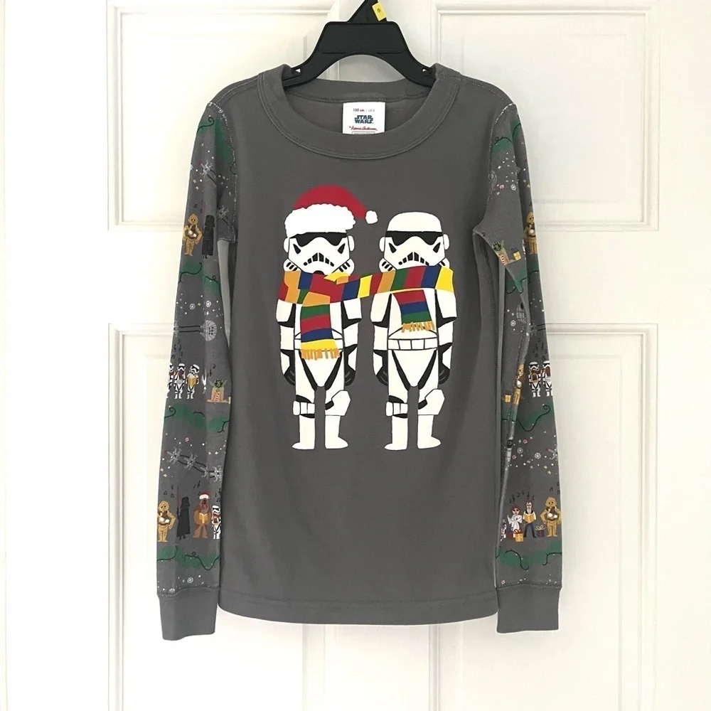 Hanna Andersson Star Wars Holiday PJ Top Size 8 (130 cm)